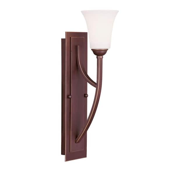 Livex Lighting Providence 1-Light Vintage Bronze Incandescent Wall Sconce