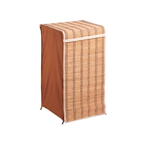 Tall Bamboo Laundry Hamper with Lid