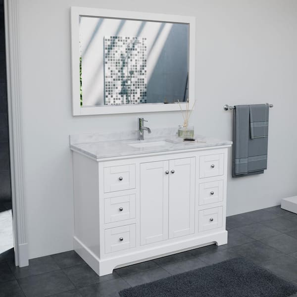 Wyndham Collection Avery 48 in. W x 22 in. D Single Vanity in