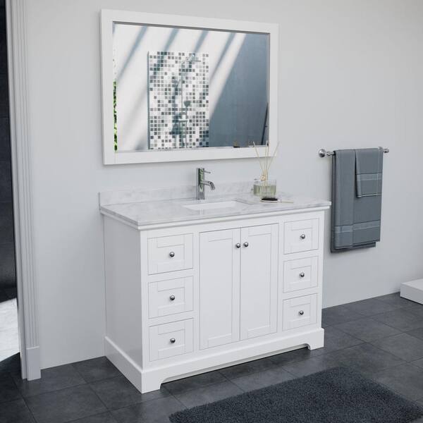 Avery Closet System Vanity with Mirror & Jewelry Makeup Storage Drawer