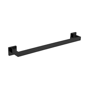 Bagno Lucido Stainless Steel 24 in. Towel Bar in Matte Black