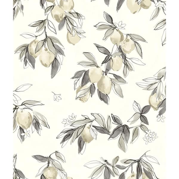 Chesapeake Lemonade Charcoal Pre-Pasted Non-Woven Wallpaper