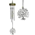 Signature Collection, Wind Fantasy Chime, 24 in. Silver Wind Chime WFCTL