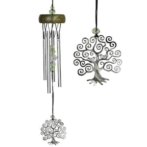 Signature Collection, Wind Fantasy Chime, 24 in. Silver Wind Chime WFCTL