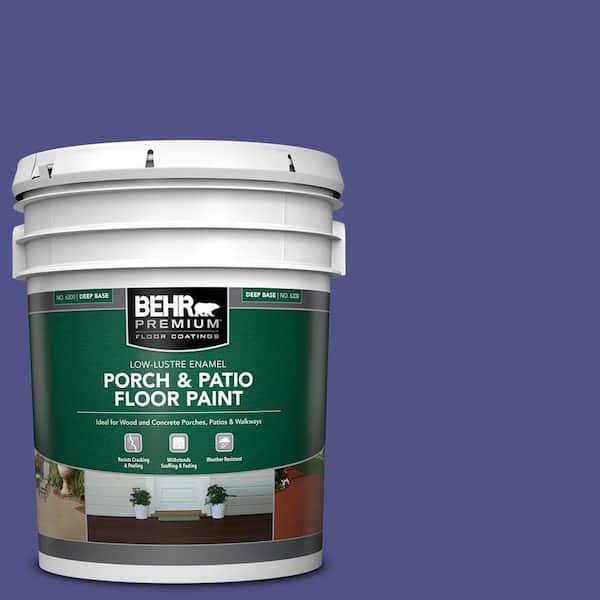 5 gal. #P550-7 Purple Prince Low-Lustre Enamel Interior/Exterior Porch and Patio Floor Paint