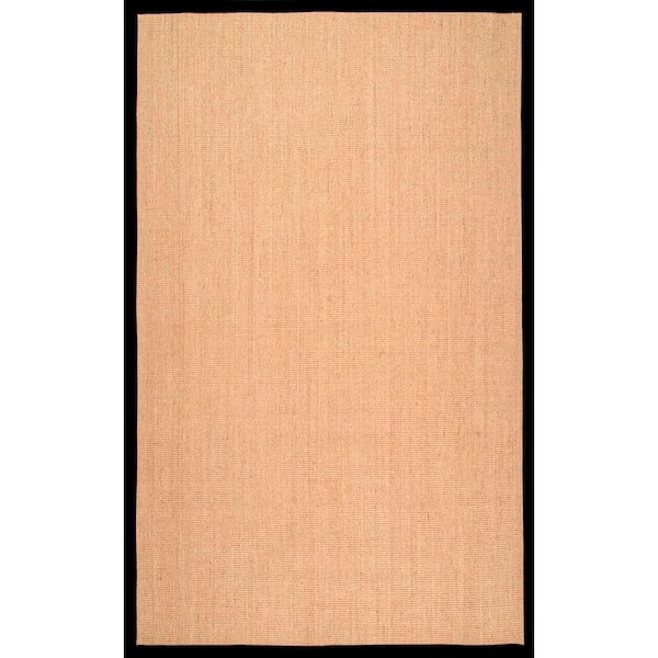 nuLOOM Orsay Machine Woven Jute Black 6 ft. x 9 ft. Area Rug