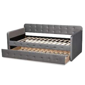 Jona Grey Twin Daybed with Trundle