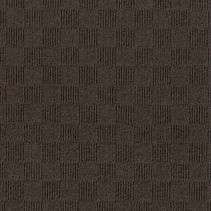 Cascade Mocha Residential/Commercial 24 in. x 24 Peel and Stick Carpet Tile (15 Tiles/Case) 60 sq. ft.