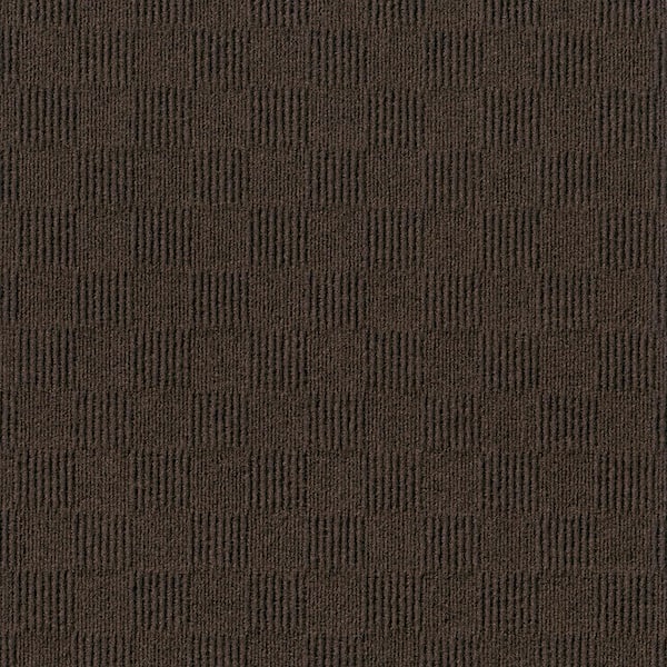 Foss Cascade Mocha Residential/Commercial 24 in. x 24 Peel and Stick Carpet Tile (15 Tiles/Case) 60 sq. ft.
