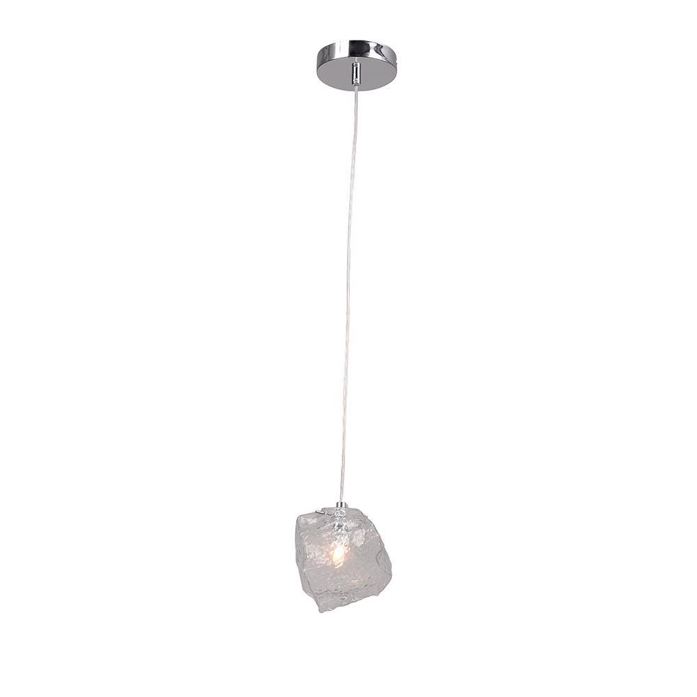 Lila II 1-Light Chrome Pendant DU126C - The Home Depot