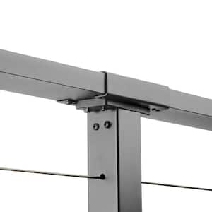 24 ft. x 42 in. Grey Deck Cable Railing, Base Mount