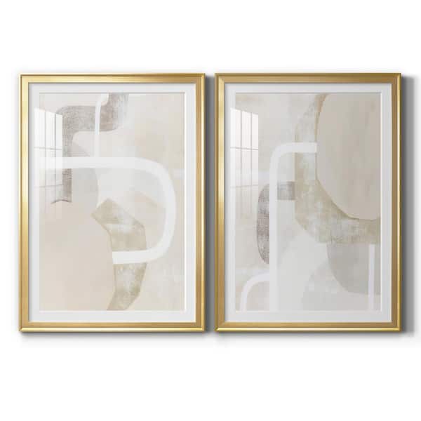 Wexford Home Quiet Affection I By Wexford Homes 2 Pieces Framed Abstract Paper Art Print 30.5 in. x 42.5 in. .