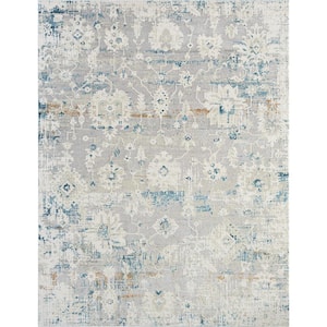 Gray/Blue 2 ft. x 3 ft. Area Rug