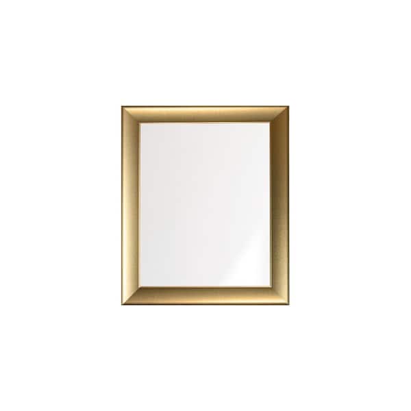 BrandtWorks Modern Swirled Gold Wall Mirror 27 in. W x 32 in. H