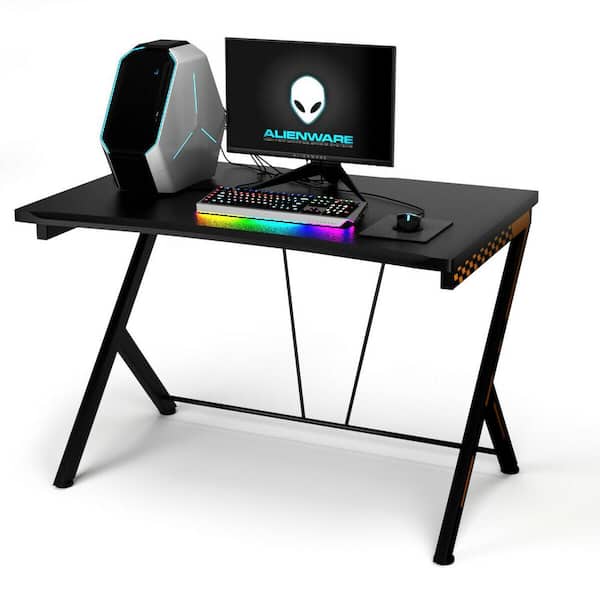 Costway Gaming Desk Computer Desk PC Laptop Table Workstation Home Office Ergonomic New - Black