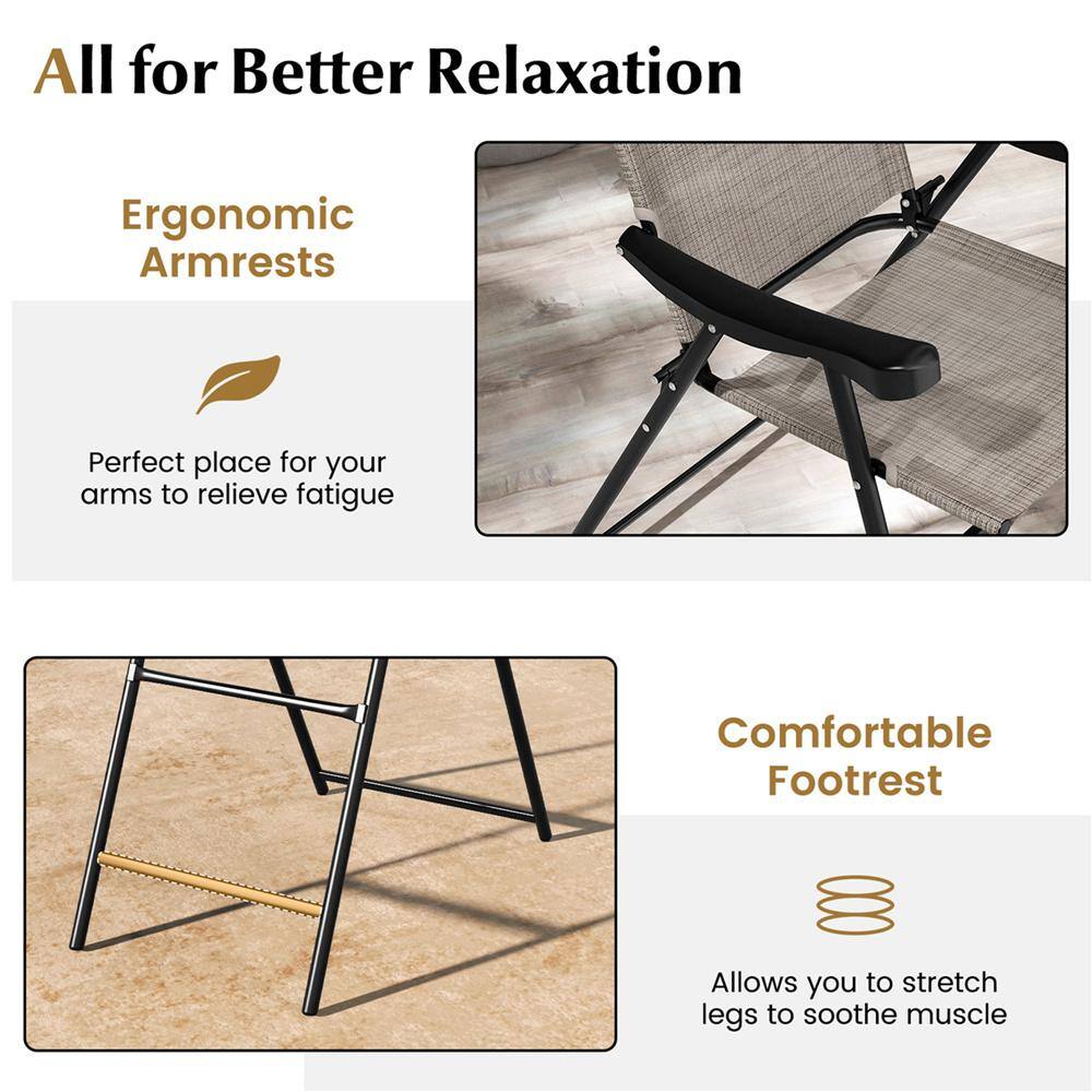 Infographic showing ergonomic armrests and a comfortable footrest on the bar stool.