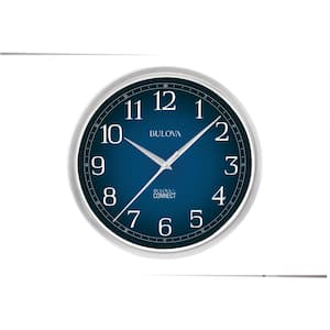 Accurate Time Anywhere 12.5 in. Wall Clock with Slime Line Molded Case and Gradient Blue Dial