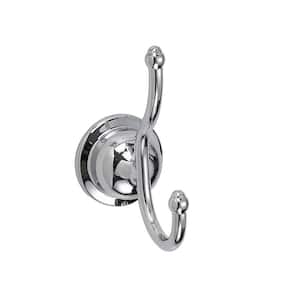 Ivie Wall Mounted Bathroom Double Robe Hook in Chrome Finish