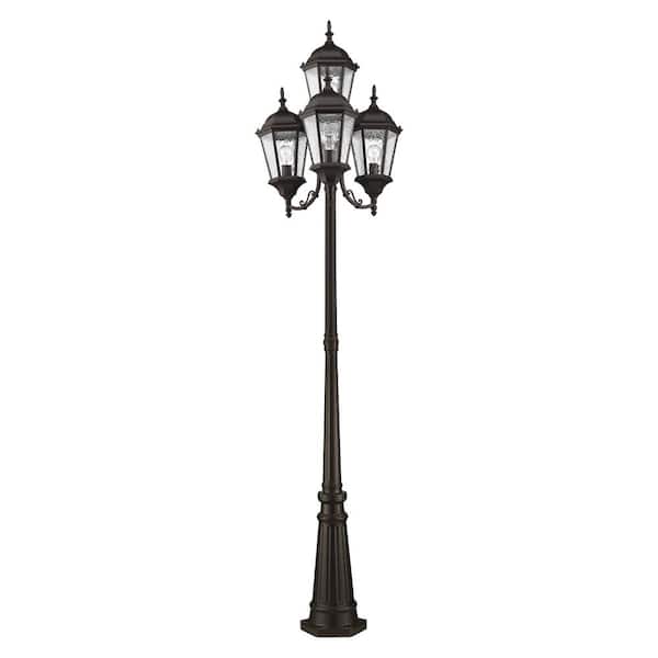 Livex Lighting 4-Light Hamilton Post Mount Light Livex Lighting 4-Light Hamilton Post Mount Light