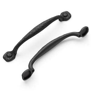 Refined Rustic Collection 8 in. (203 mm) Center-to-Center Black Iron Finish Appliance Pull (5-Pack)
