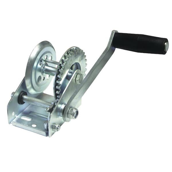 Invincible Marine 600 lb. Zinc-Plated Trailer Winch with Solid Gears