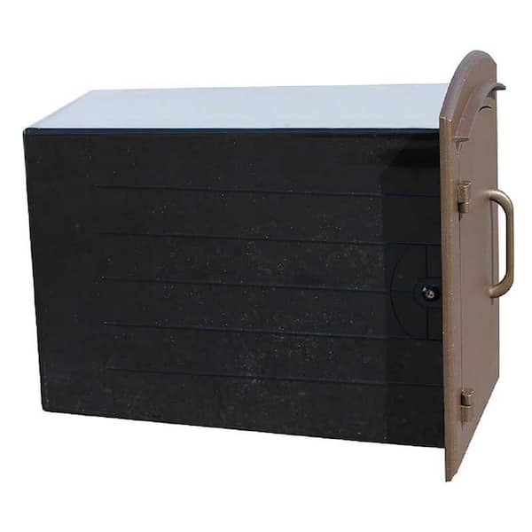 QualArc Manchester Bronze Wall-Mount Plain Door Mailbox MAN-1400BZ