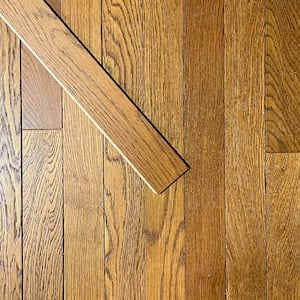 Harvest Autumn Oak 3/8 in. T x 3 in. W Tongue and Groove Wire Brushed Engineered Hardwood Flooring (35.34 sq.ft./case)