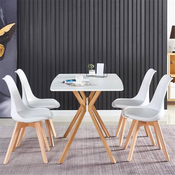 white adjustable dining table