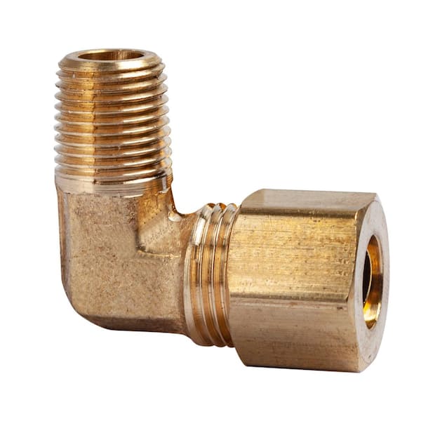 1/8" Male NPT x 1/8" OD Tube Compression Fitting. Pack of 5 