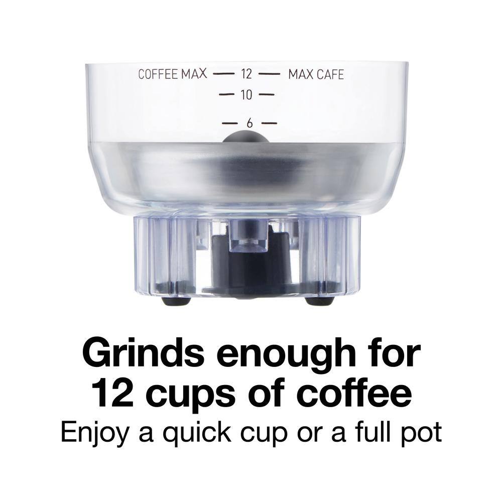 Proctor Silex Black Electric Blade Coffee Grinder with Sound Shield