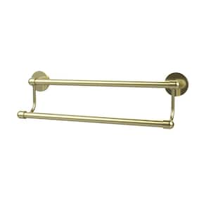 Tango Collection 18 in. Double Towel Bar in Satin Brass