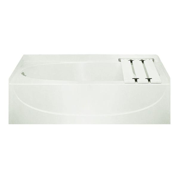 STERLING Acclaim 5 ft. Left Drain Rectangular Alcove Soaking Tub in White