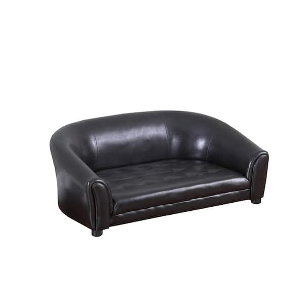 16 in. H Brown Enchanted Small to Medium Pet Dog Sofa Bed