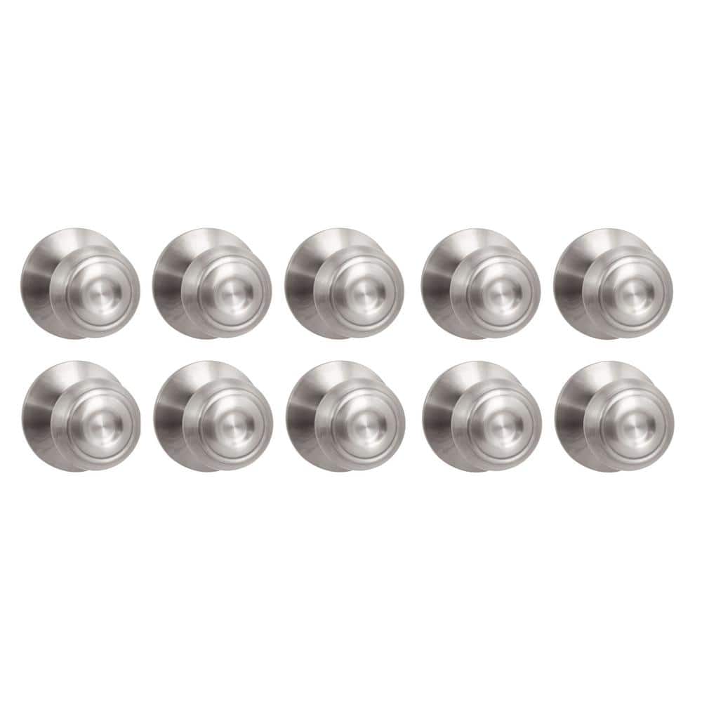 Hartford Satin Nickel Hall/Closet Door Knob (10-Pack)