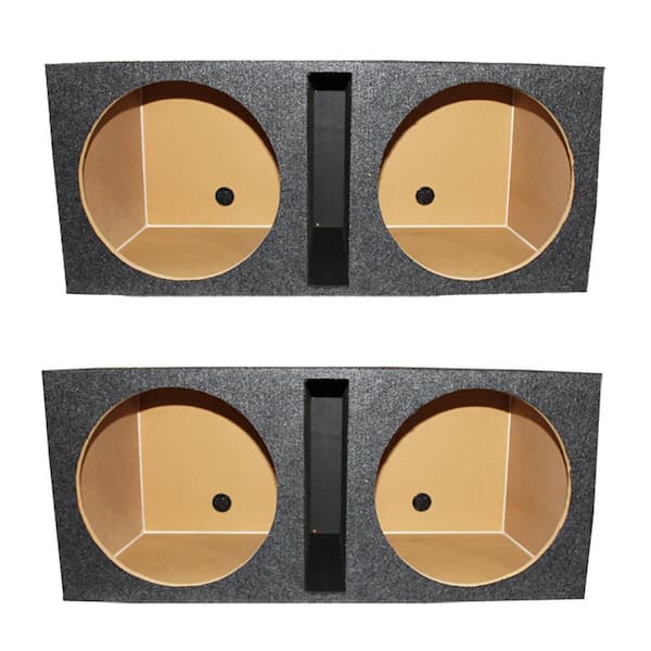 Q POWER Dual 15 in. Vented Subwoofer Box 2 Speakers Enclosure (2-Pack) 2 x  QBASS15 - The Home Depot