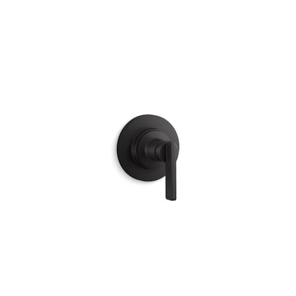 KOHLER Castia By Studio McGee MasterShower 1-Handle Transfer Valve Trim with Lever Handle in Matte Black