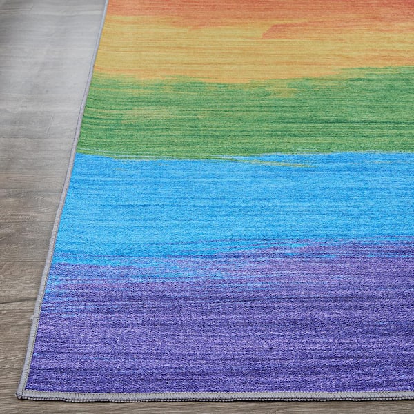 Rainbow Passion Multicolor 8 ft. x 10 ft. Area Rug