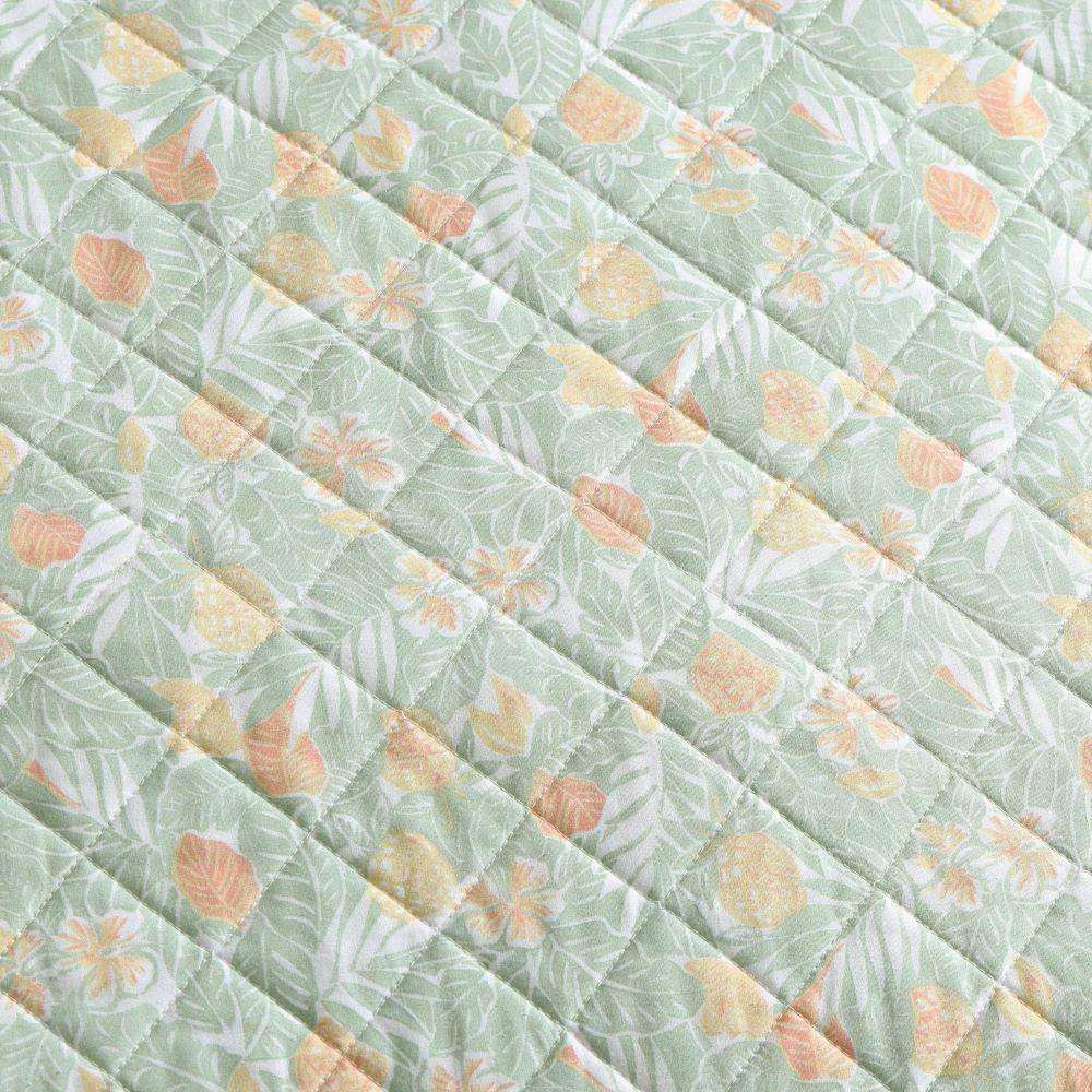 Full White Cotton Reversible Quilt Set