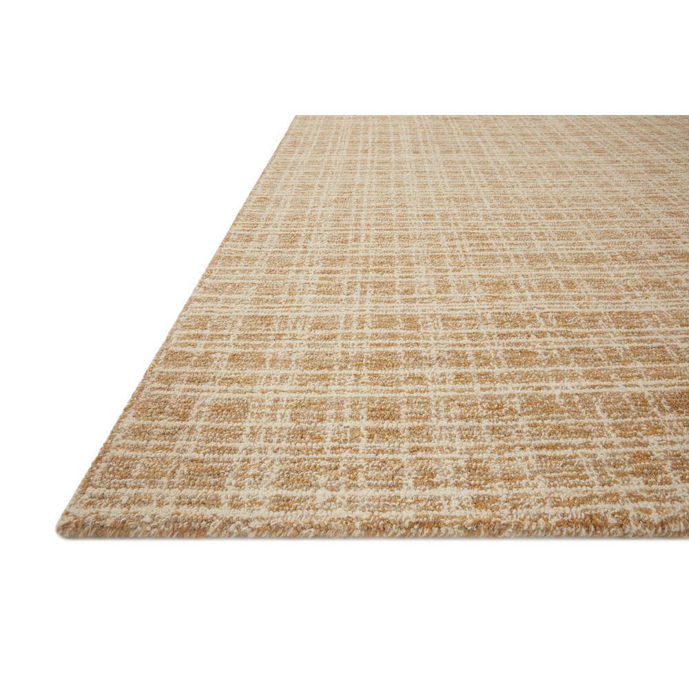 Hand-Tufted Straw and Ivory Wool Runner Rug