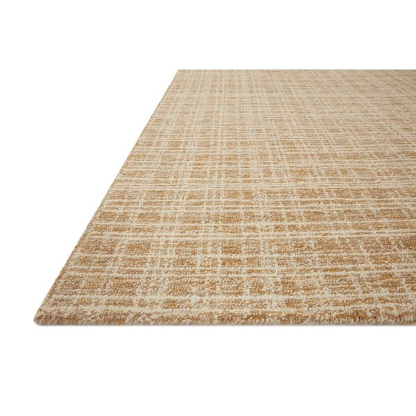 Chris Loves Julia x Loloi Polly Straw/Ivory 5 ft. x 7 ft. 6 in. Hand-Tufted Modern Area Rug