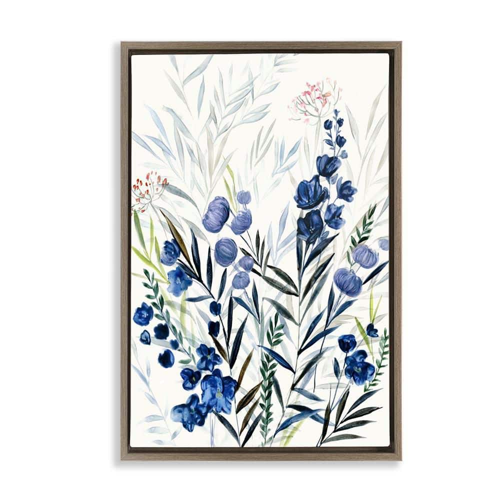 Varied Indigo Herbs by Hannah Dawson Brown Floater Frame Nature Graphic Art Print 31 in. x 21 in. price history on PriceWatchPro