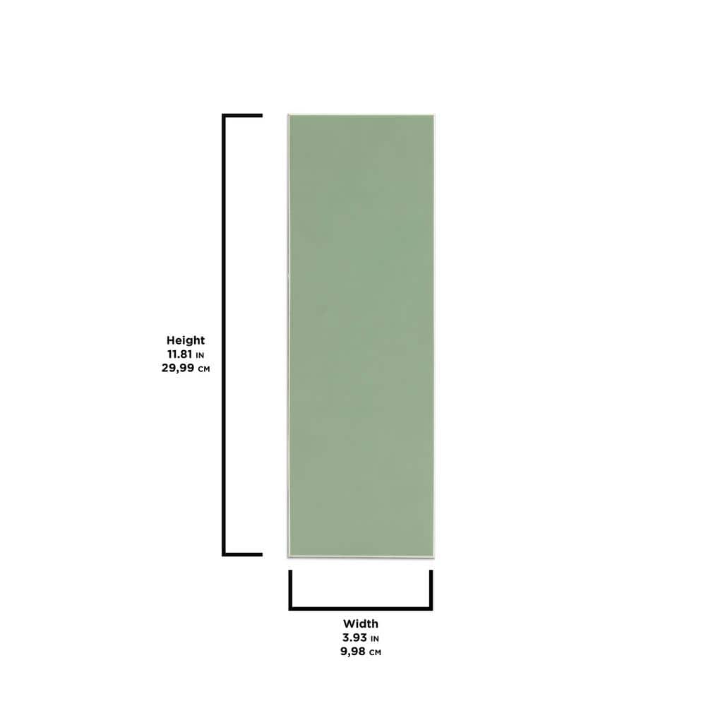 Green Peel and Stick Subway Wall Tiles for Kitchen and Bathroom