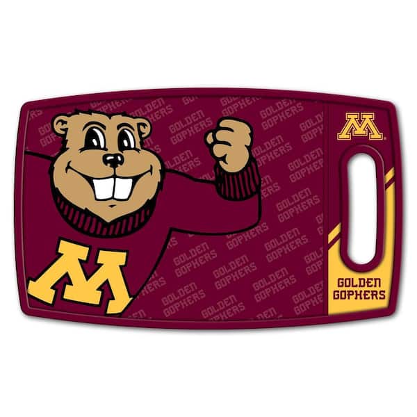 NCAA Minnesota Golden Gophers Logo Series Cutting Board 9in x 0.5in- Rectangle- Manufactured Wood and polypropylene