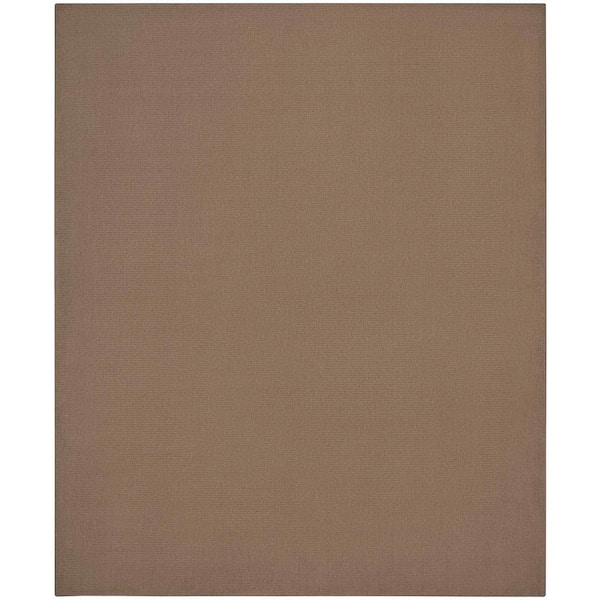 Terrain Taupe 8 ft. x 10 ft. Custom Area Rug with Pad