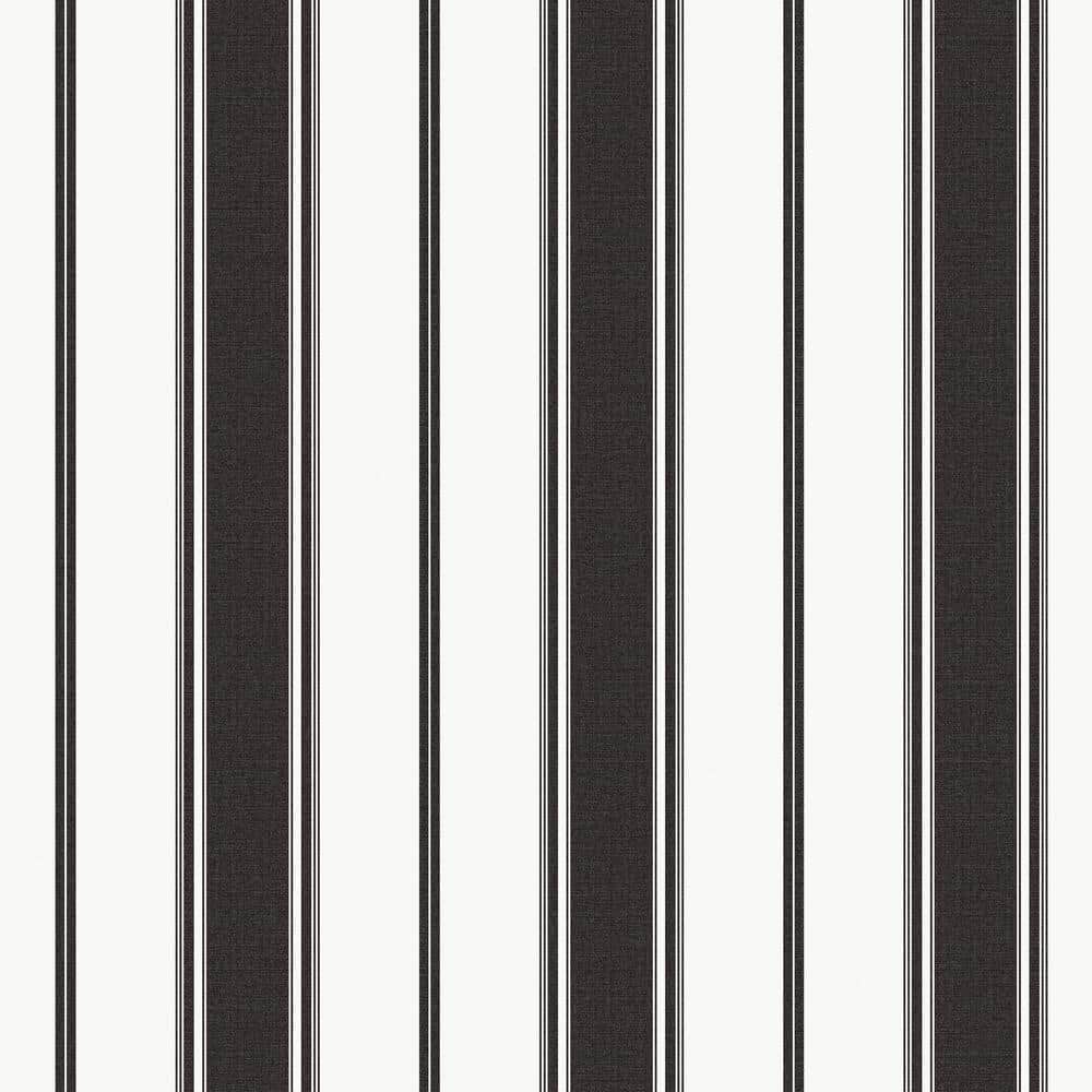 Smart Stripes 3 Black Heritage Stripe Matte Finish Non-Pasted Vinyl on Non-