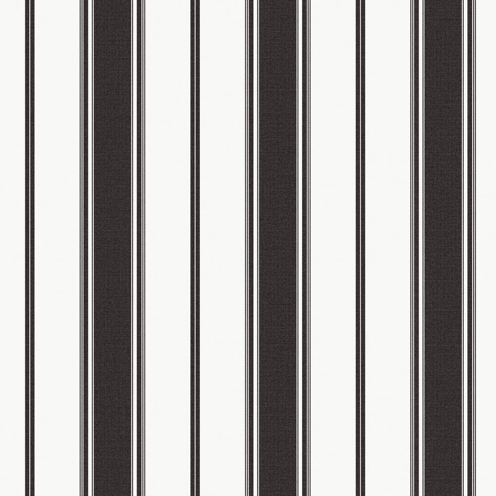Black Smart Stripes 3 Heritage Stripe Matte Finish Non-Pasted Vinyl on Non-