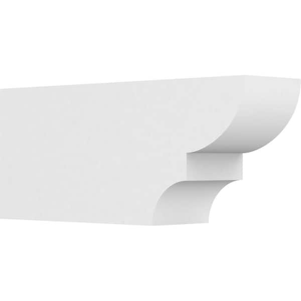 Ekena Millwork 6 in. x 10 in. x 24 in. Ridgewood PVC Rafter Tail Brace