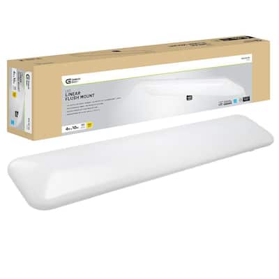 49 in. x 10 in. Rectangular Light Fixture LED Flush Mount 3000 Lumens 4000K Bright White Kitchen Lighting Laundry Room