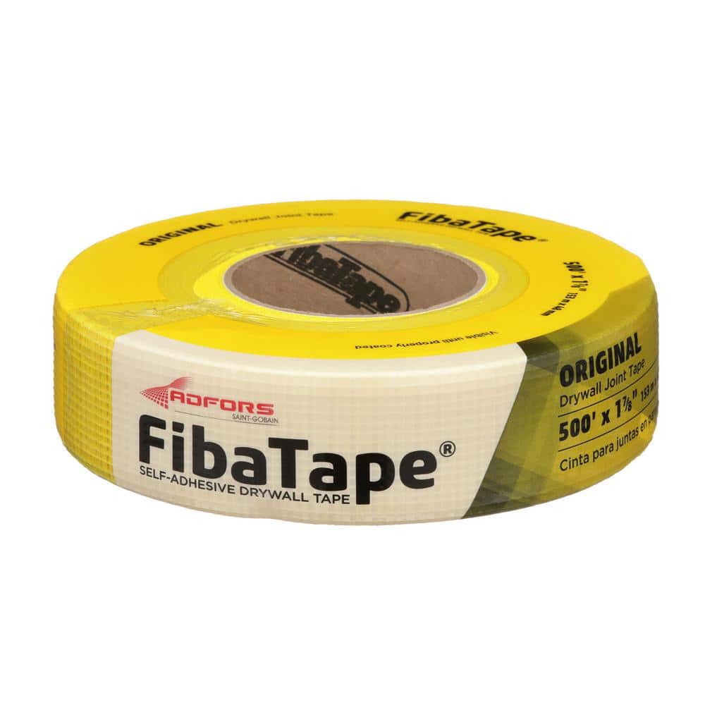 Saint-Gobain ADFORS FibaTape Standard Yellow 1-7/8 in. x 500 ft. Self- Adhesive Mesh Drywall Joint Tape FDW8661-U - The Home Depot