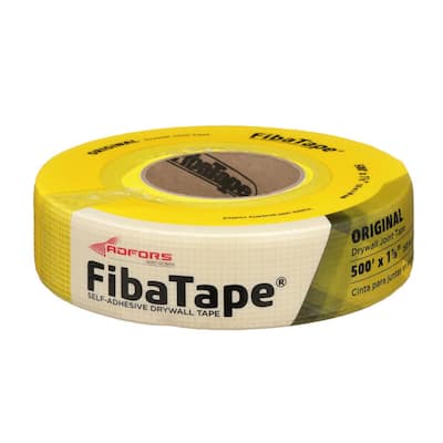 FibaTape Standard Yellow 1-7/8 in. x 500 ft. Self-Adhesive Mesh Drywall Joint Tape